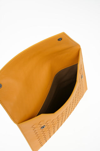 Three Pieces Set Leather Pochette