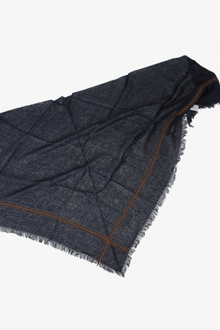 Cashmere and Silk Fringed Scarf