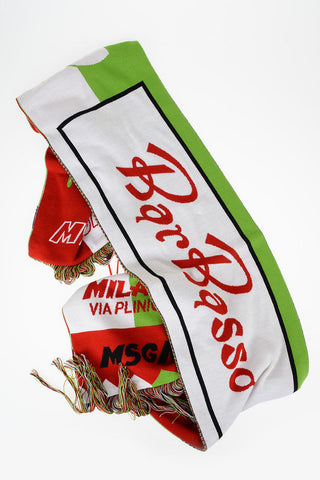 Logo Print Fringed Scarf