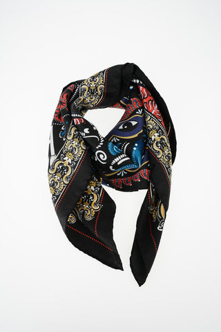 90x90cm Silk Print Foulard
