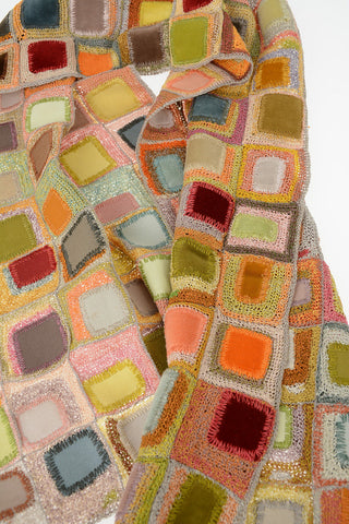 crochet flax Scarf
