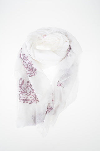 200x100cm fringed embroidered Foulard
