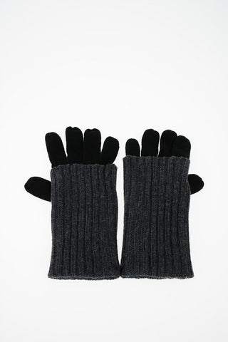 two-tone wool Glovers