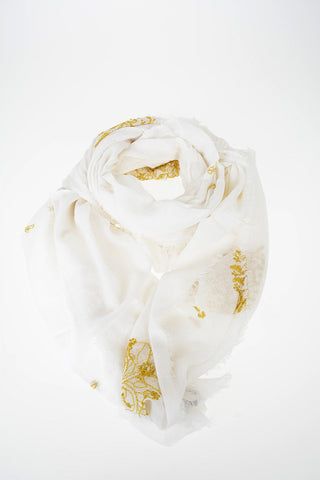fringed embroidered Scarf