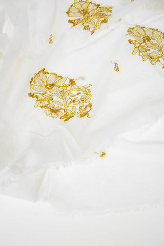 fringed embroidered Scarf