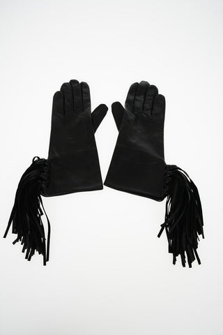 fringed leather Gloves