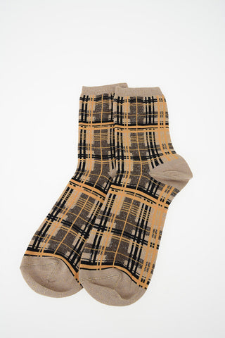 plaid Check Socks