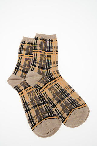 plaid Check Socks