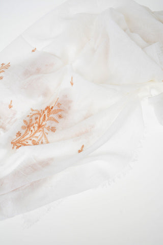 fringed embroidered Scarf