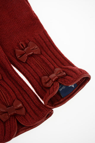 leather applications and wool Gloves