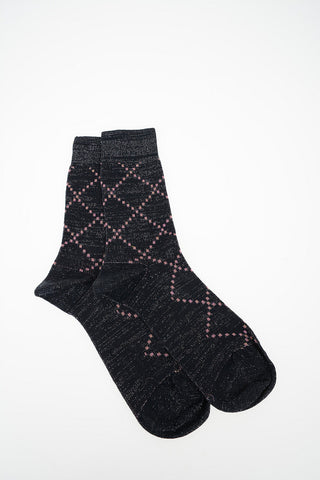 Calzini argyle Glitter