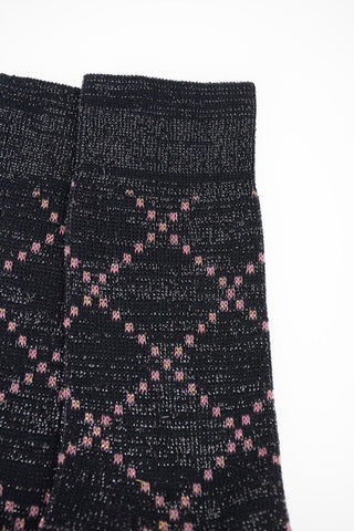Calzini argyle Glitter