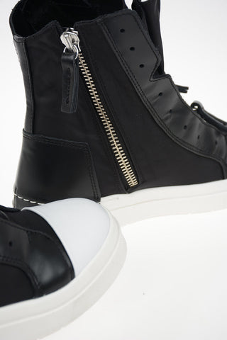 Fabric Zip Closure SKIN High Top Sneakers