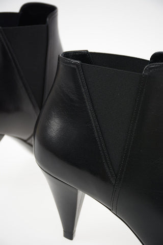 Leather Pull On Booties 8cm