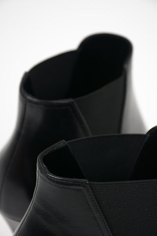 Leather Pull On Booties 8cm