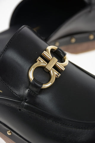 Leather CLEOME Clogs 4cm