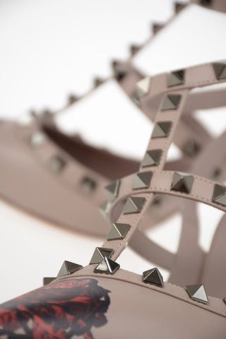 GARAVANI UNDERCOVER Leather ROCKSTUD Pumps 10cm