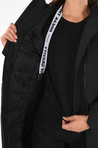 three-quarter length regular fit down jacket