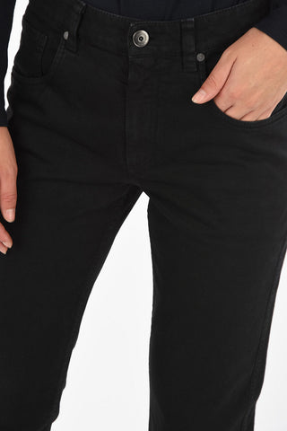 rhinestone embellished cropped jeans 18cm