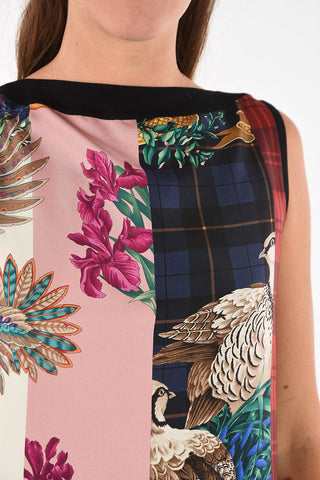 abstract print Silk applications top