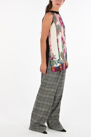 abstract print Silk applications top