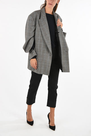 oversize district check blazer