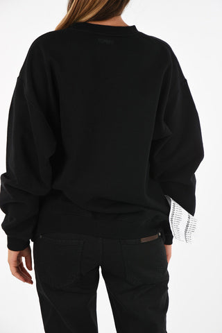 crew-neck maxi sweatshirt