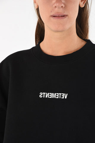 crew-neck maxi sweatshirt