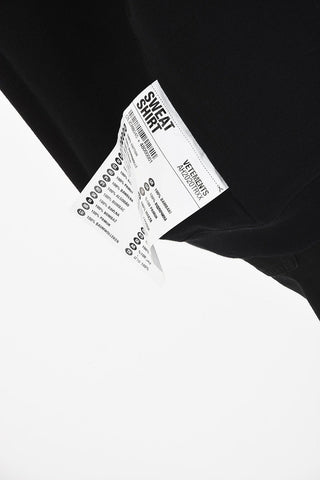 crew-neck maxi sweatshirt
