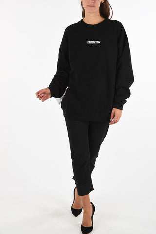 crew-neck maxi sweatshirt