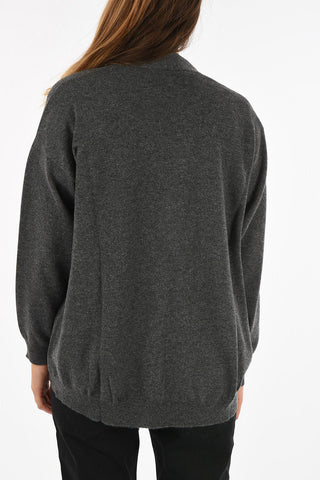 cashmere rhinestone embellished cardigan