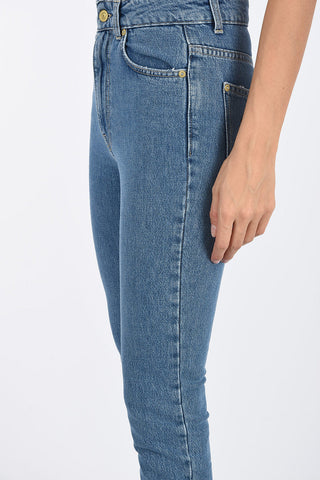 Embroidered FLIRTING Tapered Jeans