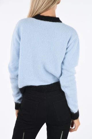 Contrasting Trimming Cardigan