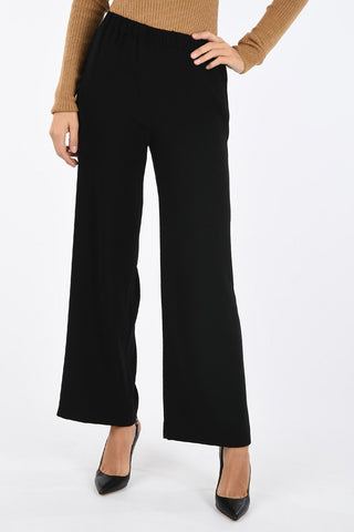 Palazzo Pants with Elastic Waist Band