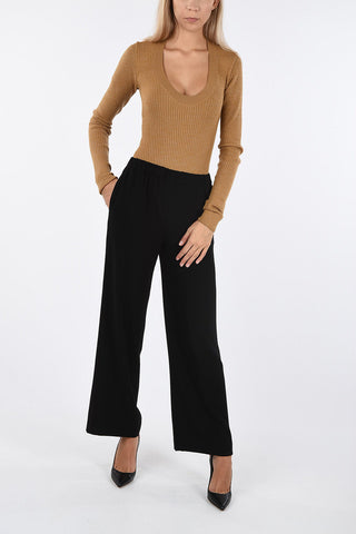 Palazzo Pants with Elastic Waist Band