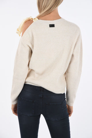 BE crewneck sweater with Bow