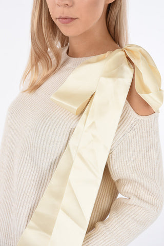 BE crewneck sweater with Bow
