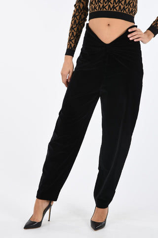 High Waist FARFALLA Velvet Pants