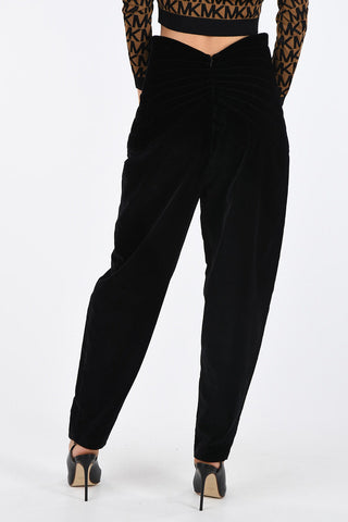 High Waist FARFALLA Velvet Pants