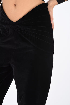 High Waist FARFALLA Velvet Pants