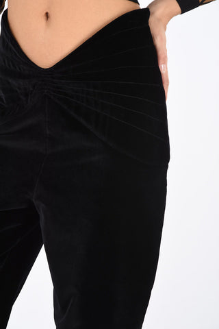 High Waist FARFALLA Velvet Pants