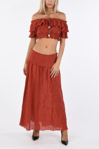 Pleated VENETO gipsy skirt