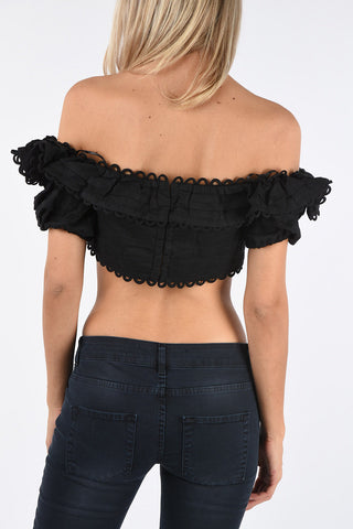 Linen Off Shoulder Top