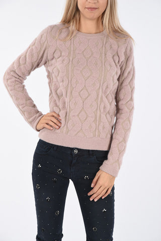 crochet crewneck sweater