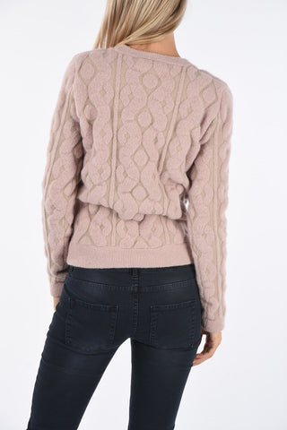 crochet crewneck sweater