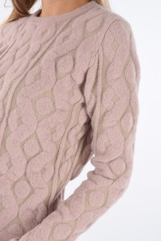 crochet crewneck sweater