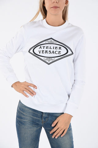 Embroidered ATELIER VERSACE Crewneck Sweatshirt