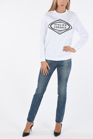 Embroidered ATELIER VERSACE Crewneck Sweatshirt