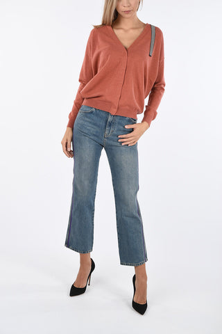 Cashmere Cardigan with Jewel Detail