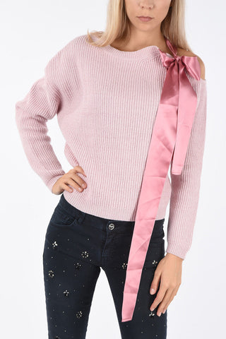 BE crewneck sweater with Bow